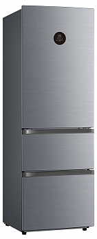 картинка Холодильник Korting KNFF 61889 X трехкамерный нержавеющая сталь 